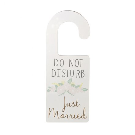Hanging Sign Do Not Disturb Just Married