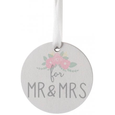 Mr & Mrs Hanging Sign