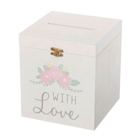 Wedding With Love Wooden Floral Box 