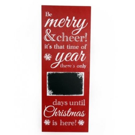 Countdown Wooden Christmas Sign Large 79cm