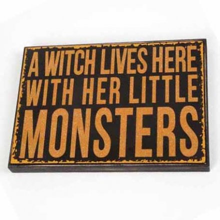 Halloween Little Monsters Large Sign