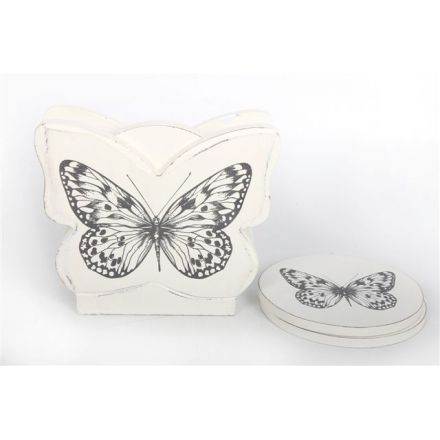 Butterfly Coasters With Holder