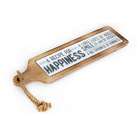 Recipe For Happiness Plaque