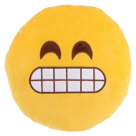 Grimace Emoji Plush Cushion Embroidered 30cm
