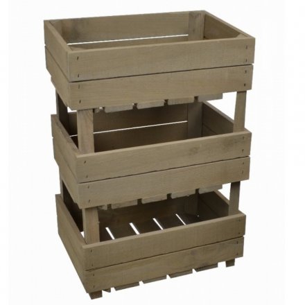 Stylish and practical crate storage unit, perfect for counter and shop display.