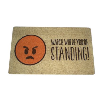 Emoji Doormat Watch Where Standing