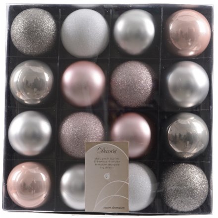 Luxury Bauble Pack, Silver