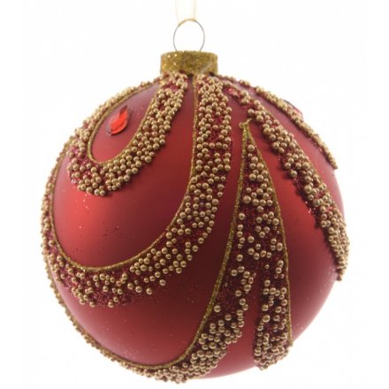 Gold Beaded Bauble