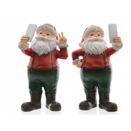 Selfie Santa Ornaments, 2a 23cm
