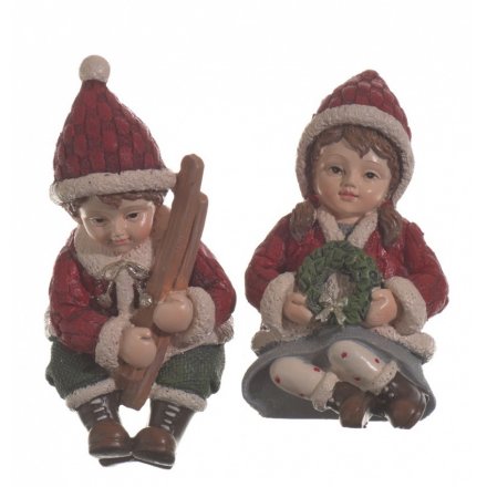 Vintage Christmas Children, 9cm 