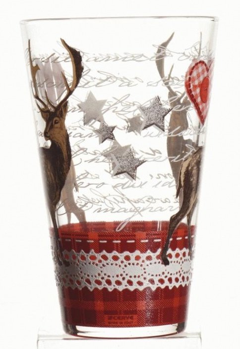 Reindeer Festive Glass  28102  Christmas / Mugs and Kitchenware  Rosefields