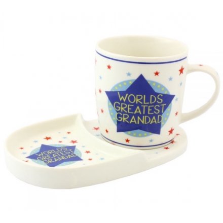Grandad Snack Set Mug and Coaster
