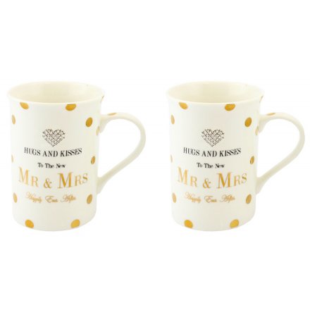 Mad Dots Mr & Mrs Mugs Set