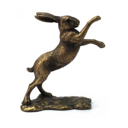 Bronze Hare Boxing 19cm