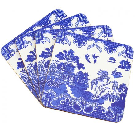 Blue Willow Coasters Set Of 4