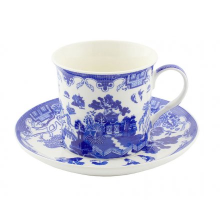 Blue Willow Cup & Saucer