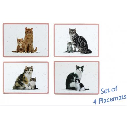 Cat & Kitten Placemats Set 4