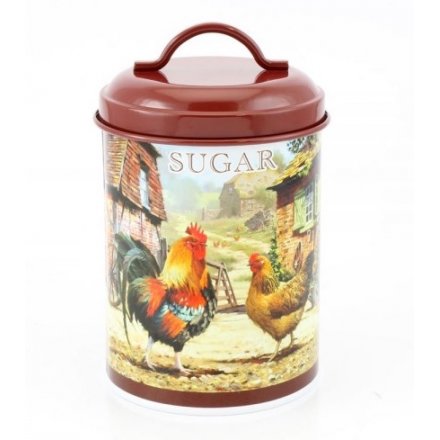 Sugar Canister, Cockerel and Hen