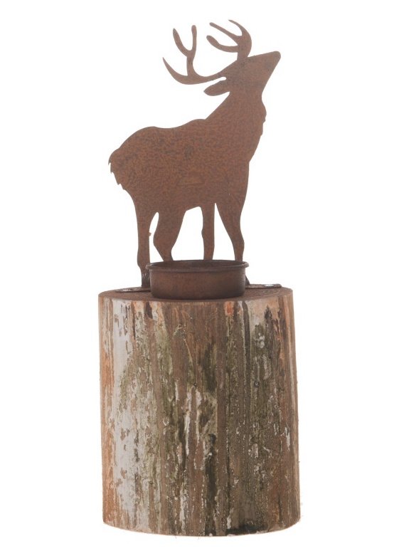 Copper Moose Candle Holder 28865 Christmas / Candles and Holders