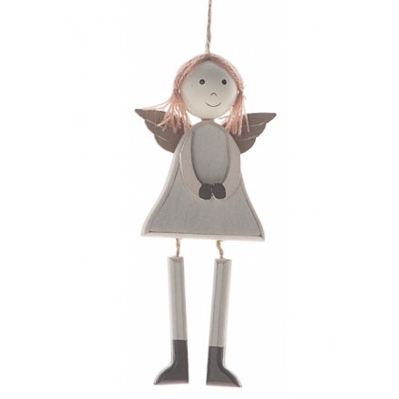 Wooden Hanging Angel