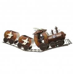 A fabulous ghost train ornament perfect for stuffing with tasty treats!