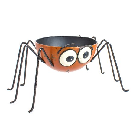 Metal Orange Spider Leg Bowl