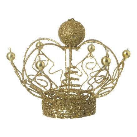 Crown Tree Topper, Gold