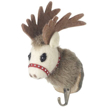 Wool Reindeer Hook