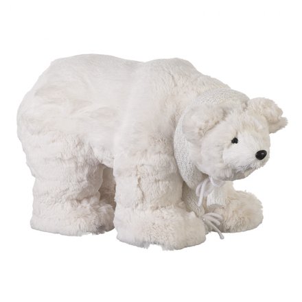 Plush Polar Bear Decoration, 45cm