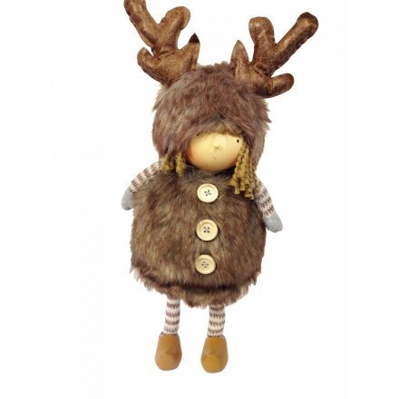 Reindeer Boy Standing Decoration