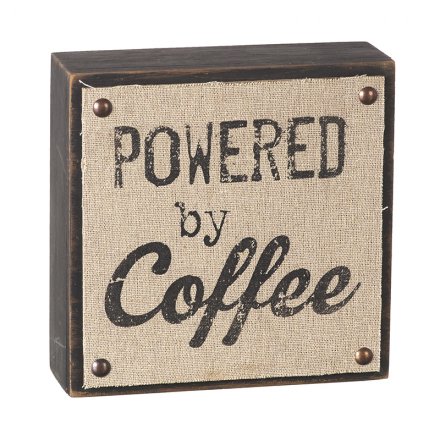 Powered By Coffee Plaque