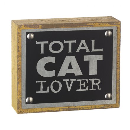 Total Cat Lover Plaque