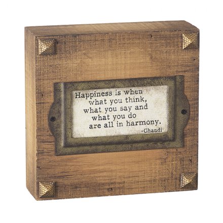 Happiness Wall Plaque