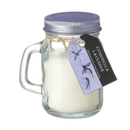 Citronella Mason Jar Candle - Lavender 