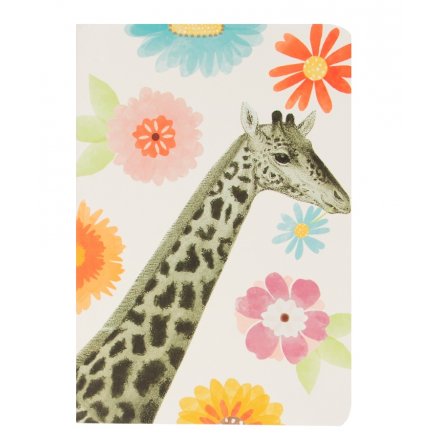 Giraffe Floral A5 Notebook