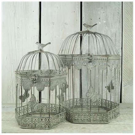 Bird Cages, Set of 2 26cm