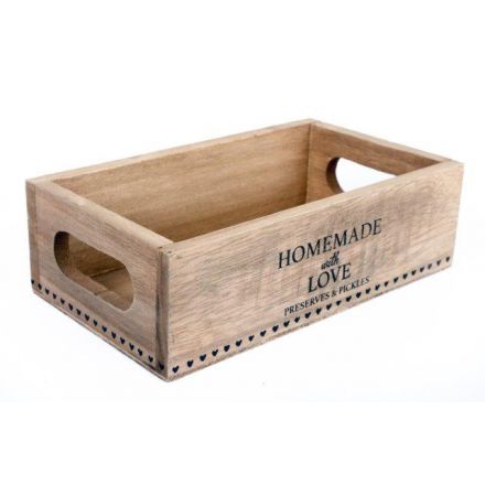 Wooden Box Tray, 10cm