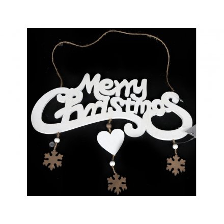 Large Merry Christmas Hanging Sign 