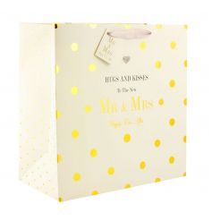 Large gift bag from the Mad Dots range with wedding design