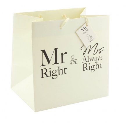 Mr Mrs Always Right Gift Bag
