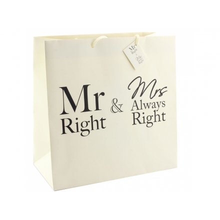 Mr Mrs Always Right Gift Bag