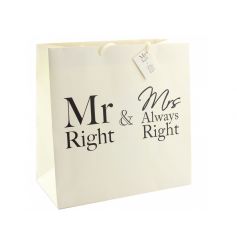 A stylish and humorous gift bag with tag. Great for weddings, anniversaries and occasions.