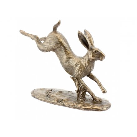 Large Bronze Leaping Hare