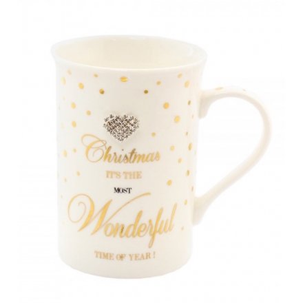 Wonderful Christmas Dotty Mug