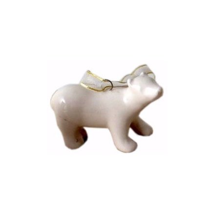 Ceramic Polar Bear Hanger 