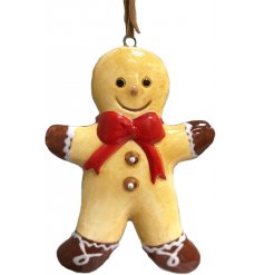 A must have this season! Friendly gingerbread men decorations with hanger.