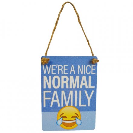 Emoticon Normal Family Mini Sign