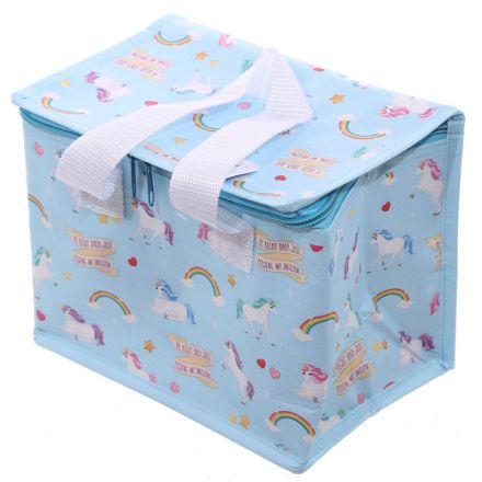 Woven Cool Bag Lunch Box - Unicorn Design