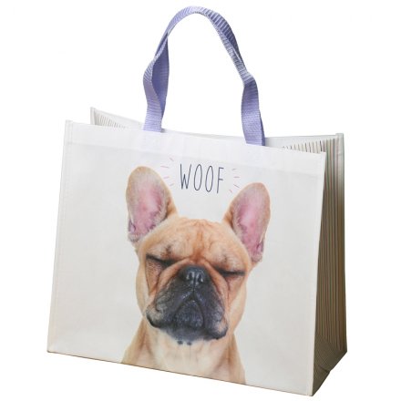 French Bulldog Woof Shopper Bag