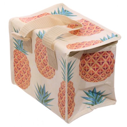Woven Cool Bag Lunch Box - Pineapple Tropical Design